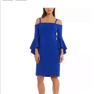 Blue R & M Richards dress size 12 worn once!